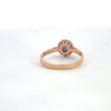 Natural Alexandrite Diamond 18k Rose Gold Flower Ring