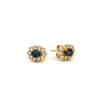 Alexandrite Diamond Earrings with 18k Yellow Gold