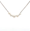 14 Karat White Gold 5 Pearl Necklace