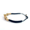 18k Yellow Gold Crown Adjustable Bracelet