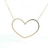 14k Italian Gold Heart Necklace