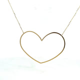 14k Italian Gold Heart Necklace