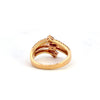 Elegant Natural Alexandrite Diamond 18k Rose Gold Ring