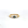 Stunning Natural Alexandrite Diamond 18k Yellow Gold Ring