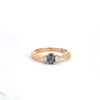 Beautiful Natural Alexandrite Diamond 18k Rose Gold Ring