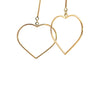 14k Italian Yellow Gold Heart Earrings