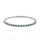 Beautiful Emerald and Diamond Bangle