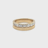 14k Yellow Gold 1.0ct White Diamond Ring