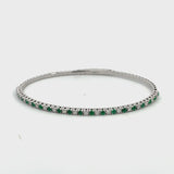 Beautiful Emerald and Diamond Bangle