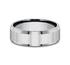 Grey Tantalum Men's Ring 7mm
