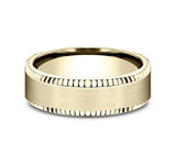 14k Yellow Gold Men's Ring 7mm