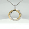 Circle of life Yellow and White Gold Twist
