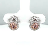 Rosebud Pink Diamond Earrings