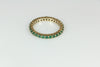 Deep Green Emerald Eternity Ring