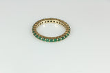 Deep Green Emerald Eternity Ring