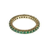 Deep Green Emerald Eternity Ring