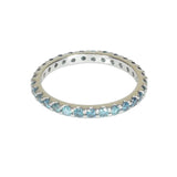 Blue and White Diamond Infinity Band