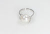 7 Carat Pearl Ring with Diamonds