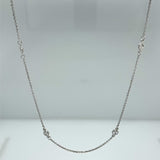 16" Stackable Diamond by the Yard Necklace, .33 carat of diamonds
