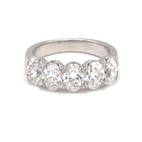 Eleanor Five Stone Oval Diamond Ring