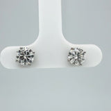 1.44 Carat Sparkling Brilliant Diamond Stud Earrings