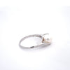 14 Karat White Gold Pearl Solataire Ring
