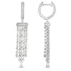 14K gold and white diamond chandelier earrings, stunning 1.77 total carat weight.