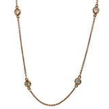 18" Rose Gold Diamond Necklace