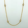 20" Gold Diamond By The Inch Necklace with 0.95 Carats of Diamonds.