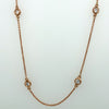 18" inch Stackable Diamond Necklace, 0.95 carat of diamonds