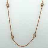 18" inch Stackable Diamond Necklace, 0.95 carat of diamonds