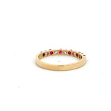 Beautiful 18k Yellow Gold Ruby and Diamond Ring