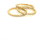 Stackable Gold and Diamond Bands
