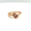 Watermelon Tourmaline Ring in 14 Karat Yellow Gold