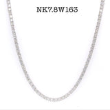Diamond Tennis Necklace with over 7 Carats of Diamonds