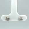 0.92 Carats of 14 Karat White Gold Diamond Stud Earrings