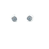 14k White Gold .18ct Diamond Earrings