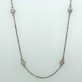 16" 14 Karat Diamond Necklace with Half a Carat of Diamonds