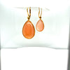 Pink Quartz Pear Shaped Earrings