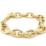 Everyday Elegant Contemporary Bracelet in 14 Karat Italian Gold